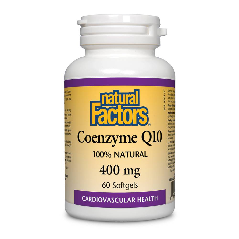 NaturalFactors-CoenzymeQ10400mg60