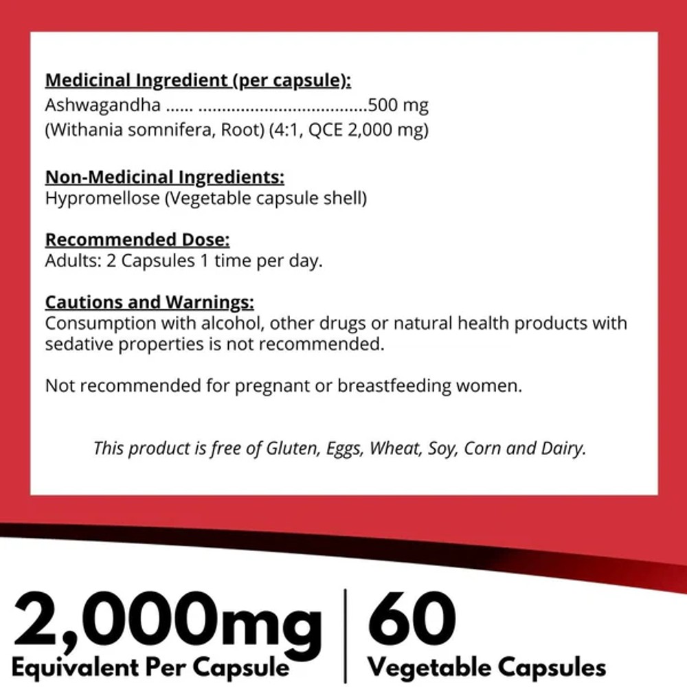 nutridom Ashwagandha 60-ingredient