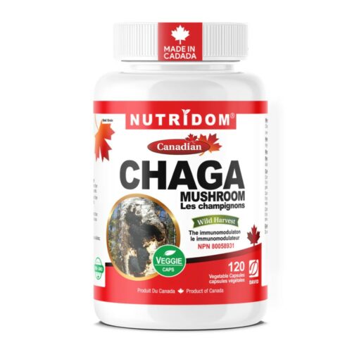 Nutridom Chaga Mushroom 120 Vegetable Capsule
