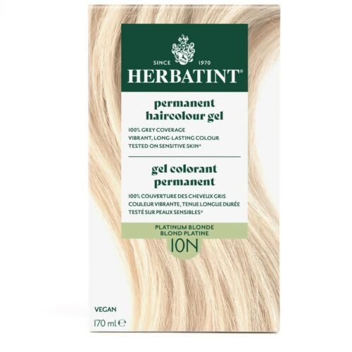 10N Platinum Blonde Permanent Haircolour Gel Herbatint 170 mL