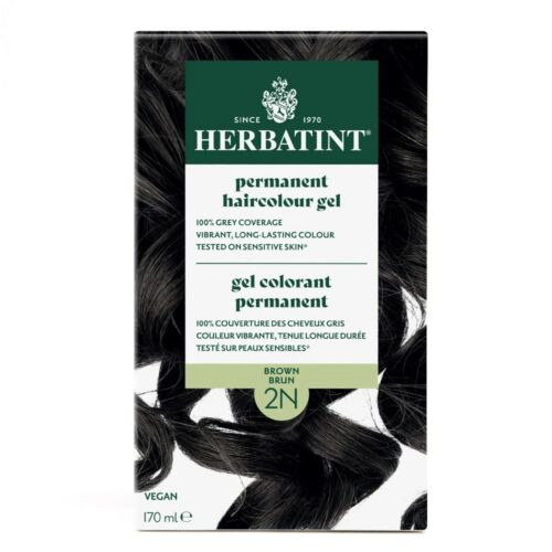 2N Brown Permanent Haircolour Gel Herbatint 135 mL
