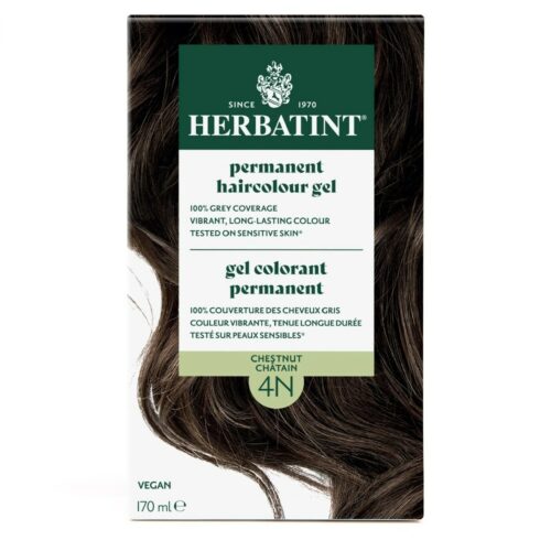 4N Chestnut Permanent Haircolour Gel Herbatint 170 mL