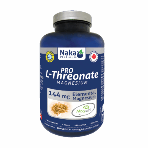 Naka Pro (Bonus Size) Platinum Pro Magnesium L-threonate - 120 vcaps