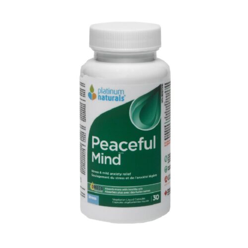 Platinum Naturals Peaceful Mind 30 VegeLiqCapsules