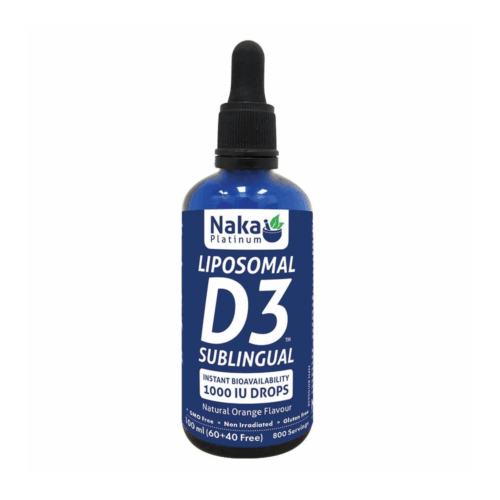 Naka (Bonus Size) Platinum Liposomal D3 Orange 1000 IU - 100ml