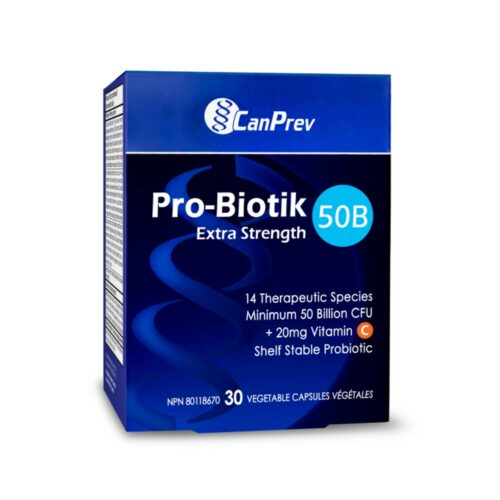 CanPrev Pro-Biotik 50B Extra Strength 30 Vegetable Capsules