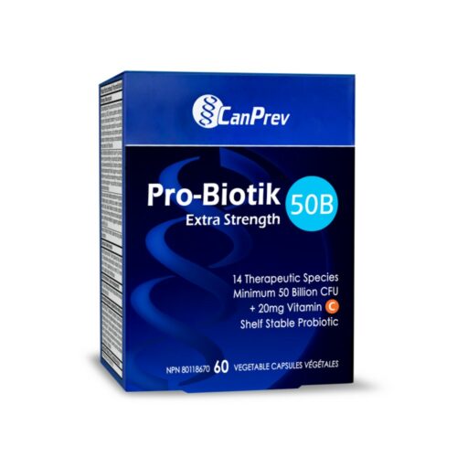 CanPrev Pro-Biotik 50B Extra Strength 60 Vegetable Capsules