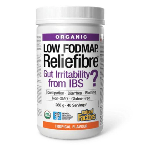 Natural Factors Reliefibre Organic Tropical Flavour Powder 268g