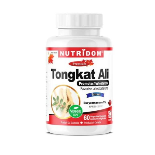 Nutridom Tongkat Ali 200mg Premium Longjack Extract 1% Eurycomanone 60 Vcaps