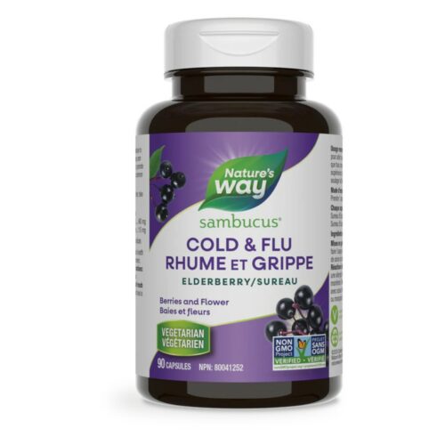 Nature's Way Sambucus Elderberry Cold and Flu Care 90 capsules