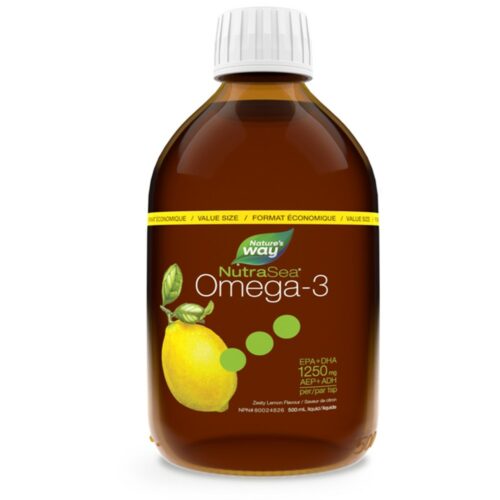 NutraSea Omega-3, Lemon 16.9 fl oz 500 ml